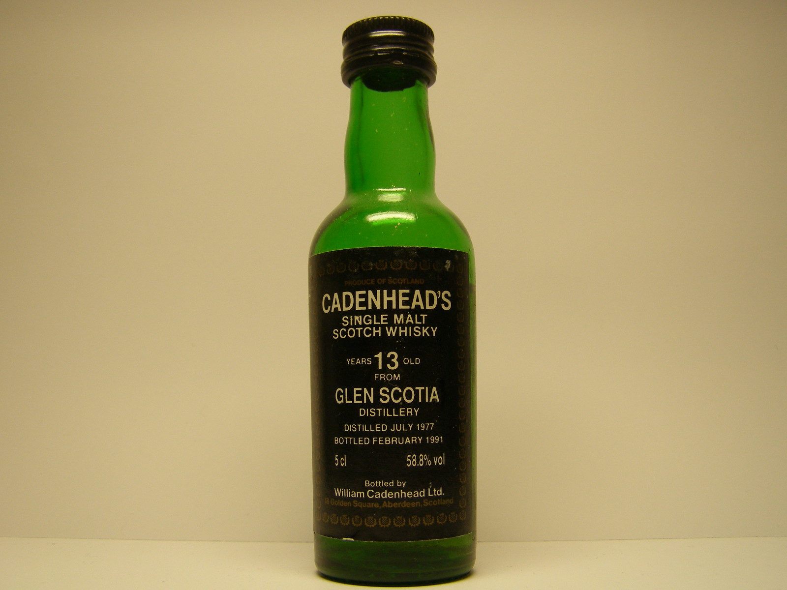 SMSW 13yo 1977-1991 "Cadenhead´s" 5cl 58,8%vol